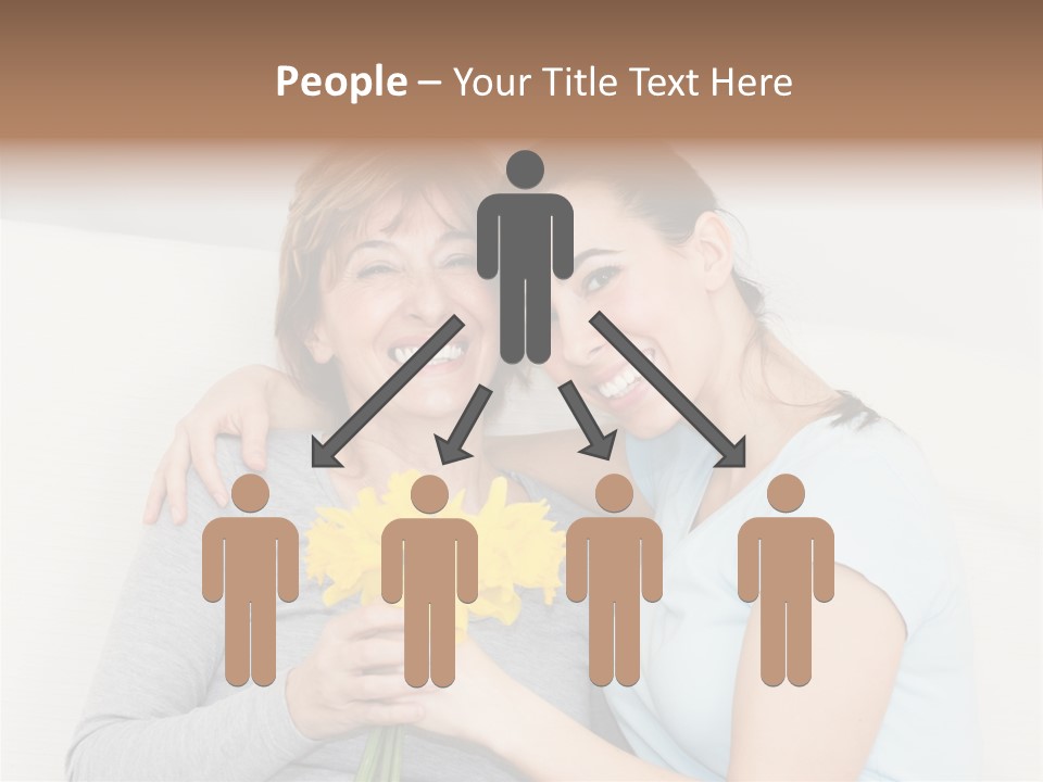 Yellow Only Woman Mothers Day PowerPoint Template