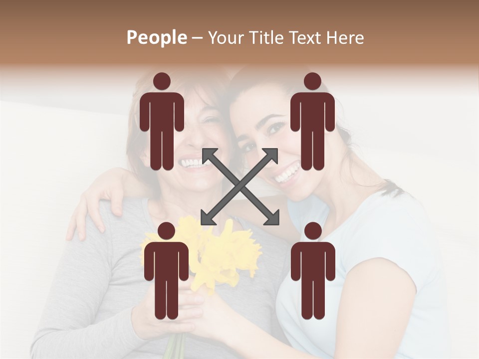 Yellow Only Woman Mothers Day PowerPoint Template