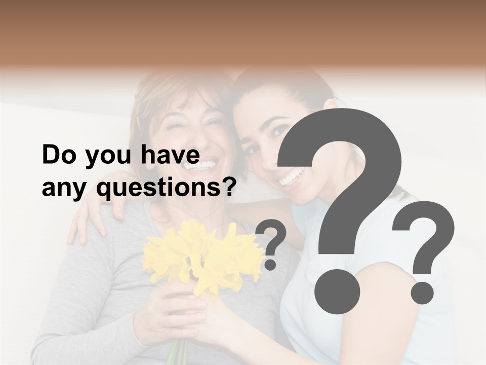 Yellow Only Woman Mothers Day PowerPoint Template