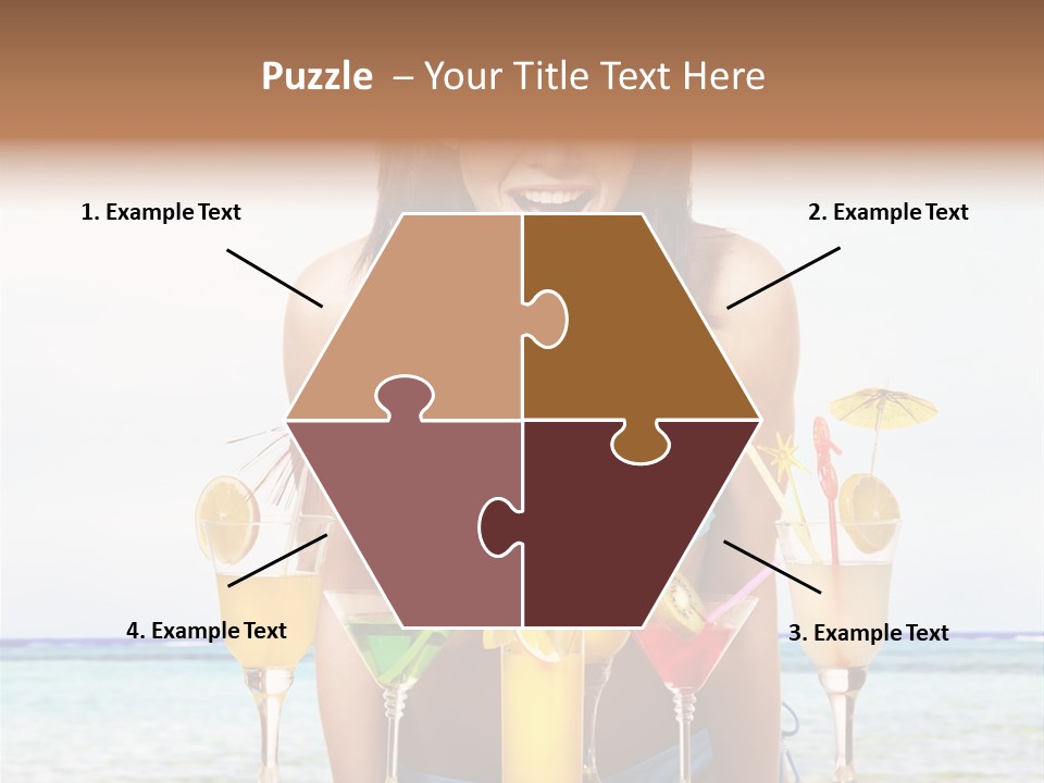 Bikini Juice Vacation PowerPoint Template