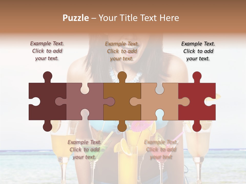 Bikini Juice Vacation PowerPoint Template