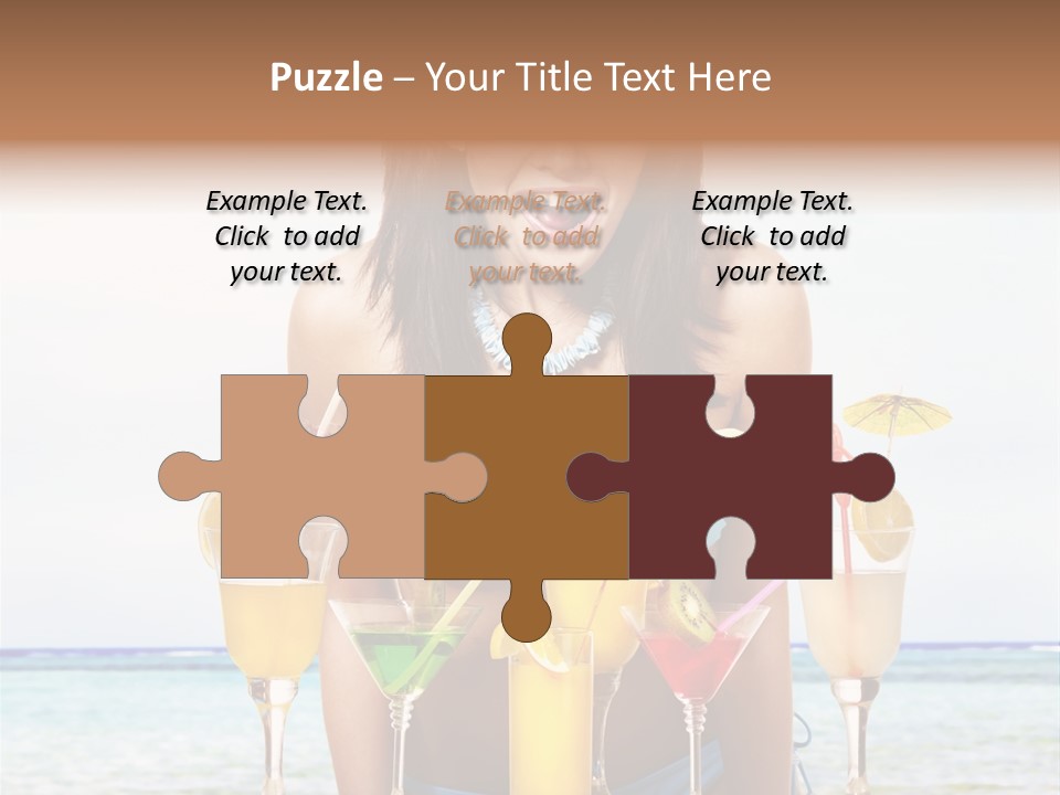 Bikini Juice Vacation PowerPoint Template