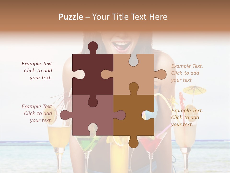 Bikini Juice Vacation PowerPoint Template
