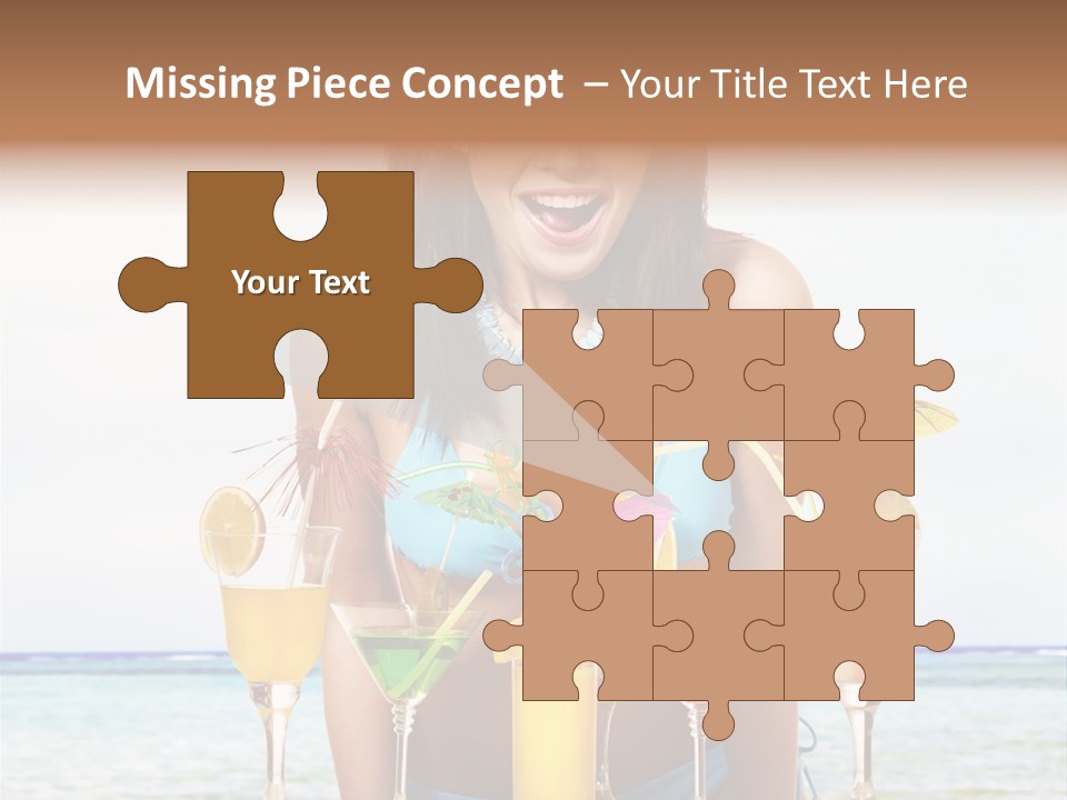 Bikini Juice Vacation PowerPoint Template