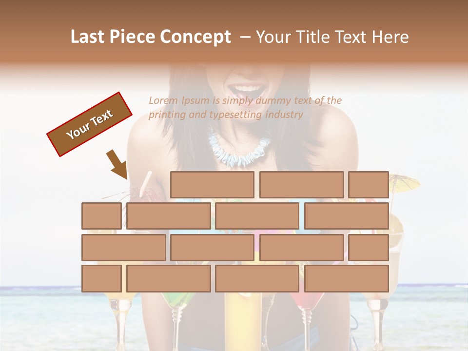 Bikini Juice Vacation PowerPoint Template