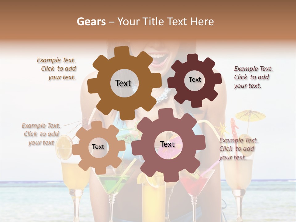 Bikini Juice Vacation PowerPoint Template