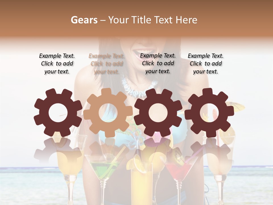 Bikini Juice Vacation PowerPoint Template