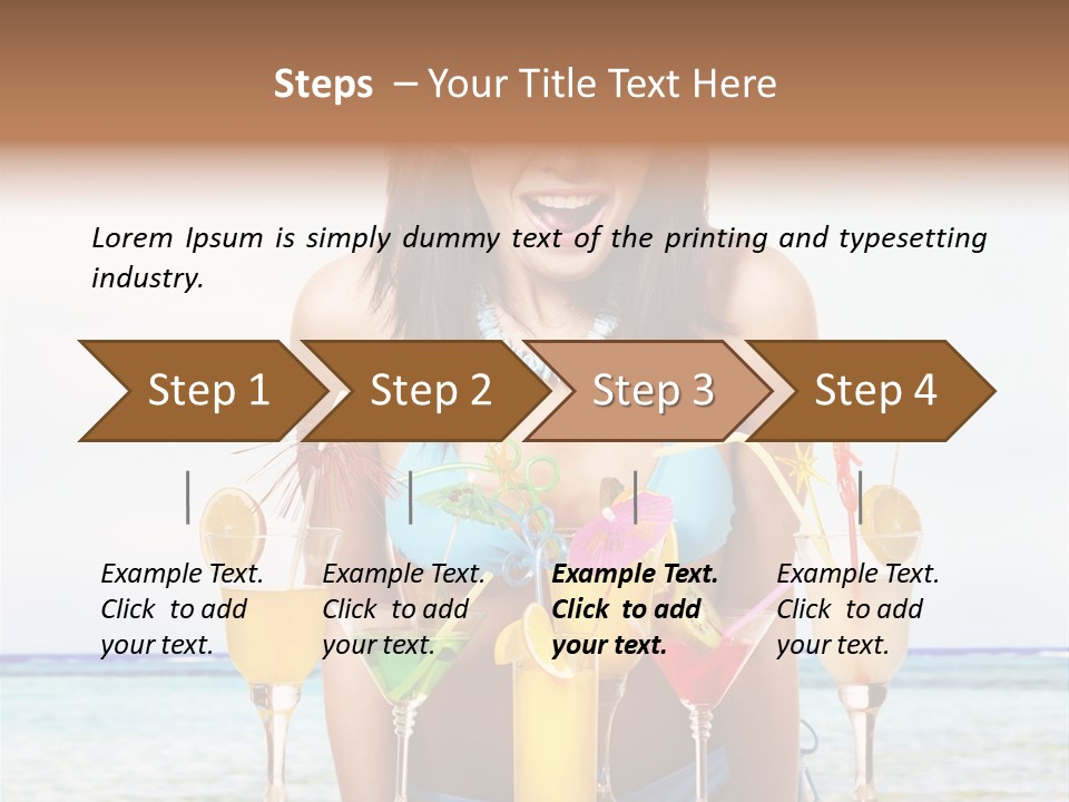 Bikini Juice Vacation PowerPoint Template