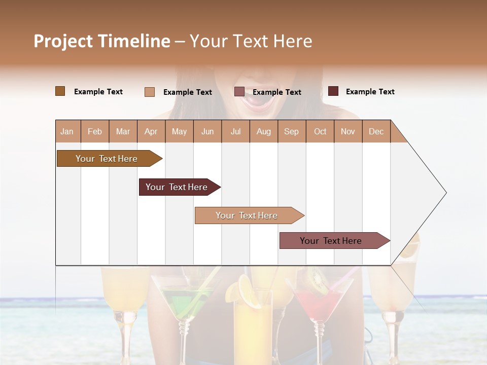 Bikini Juice Vacation PowerPoint Template