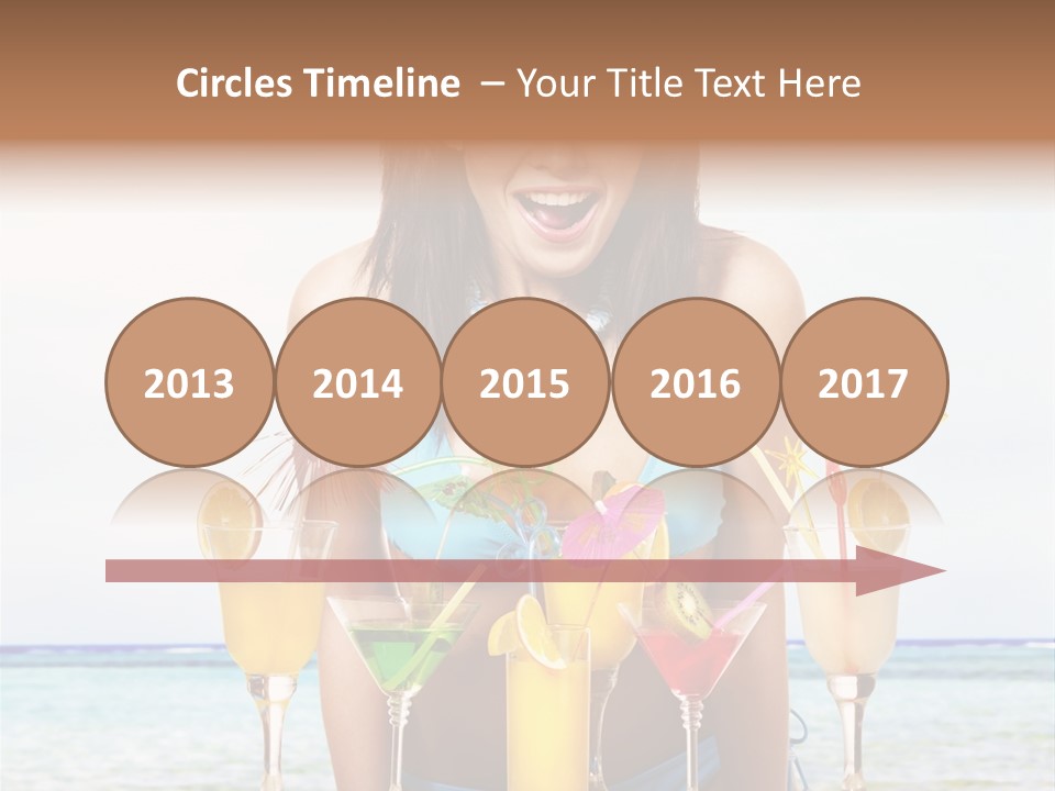 Bikini Juice Vacation PowerPoint Template