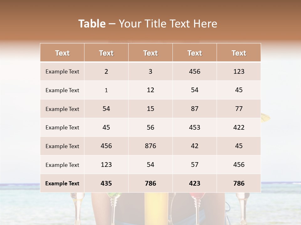 Bikini Juice Vacation PowerPoint Template