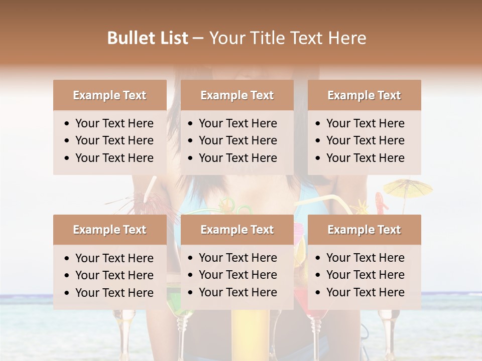 Bikini Juice Vacation PowerPoint Template