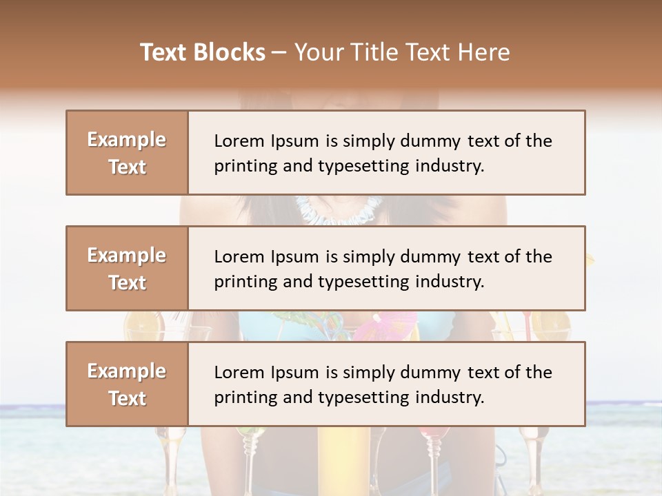 Bikini Juice Vacation PowerPoint Template