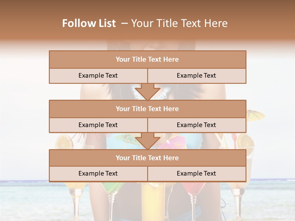 Bikini Juice Vacation PowerPoint Template