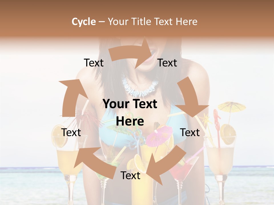 Bikini Juice Vacation PowerPoint Template