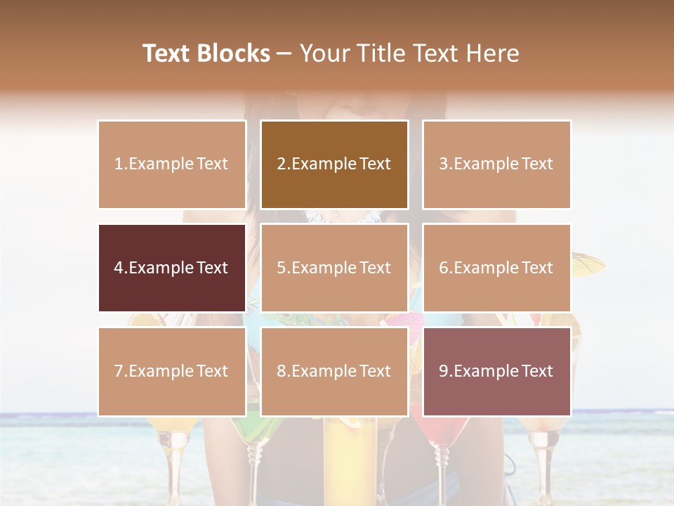 Bikini Juice Vacation PowerPoint Template