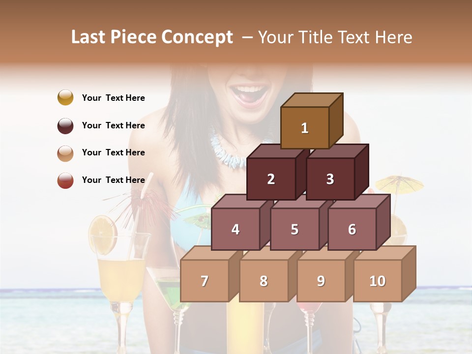 Bikini Juice Vacation PowerPoint Template