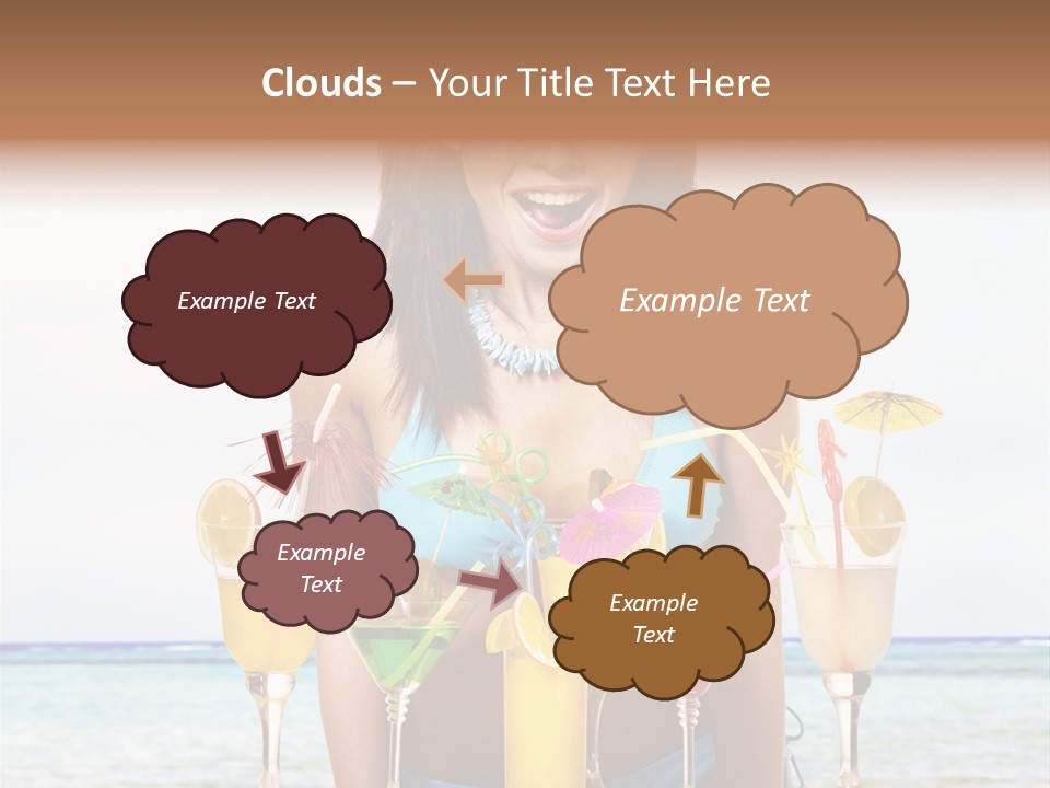 Bikini Juice Vacation PowerPoint Template