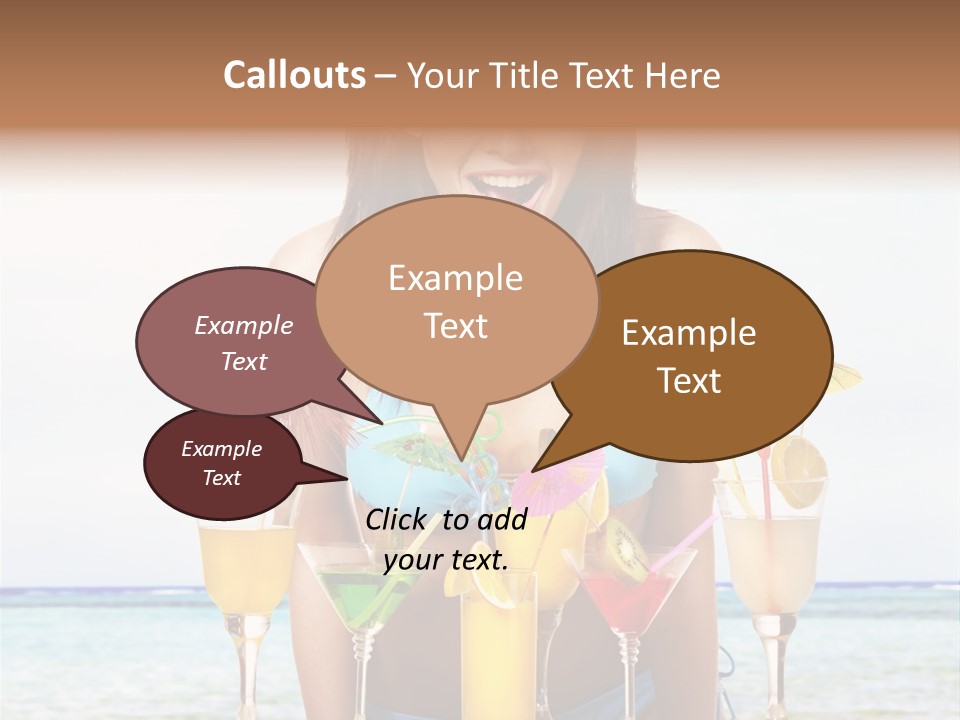 Bikini Juice Vacation PowerPoint Template