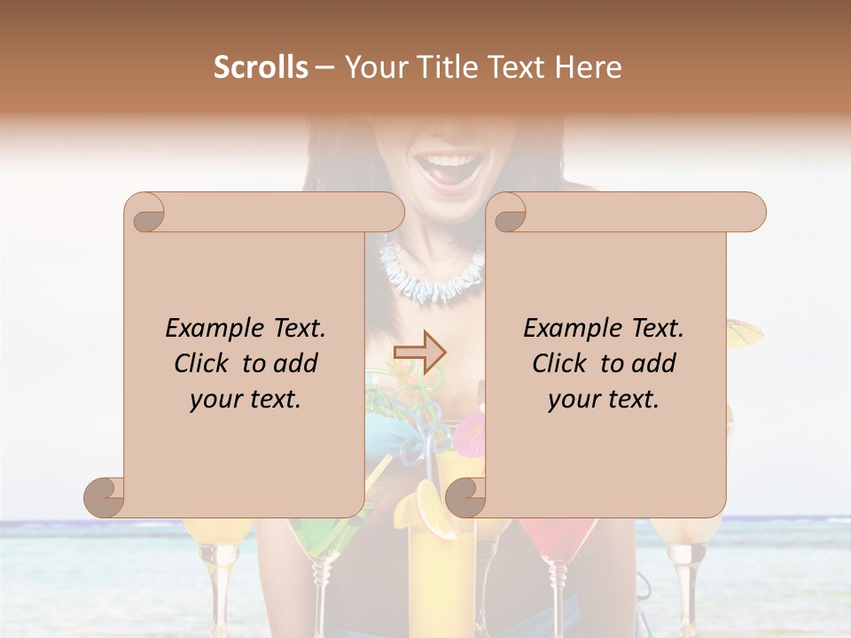 Bikini Juice Vacation PowerPoint Template