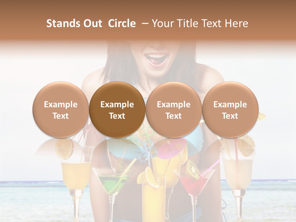 Bikini Juice Vacation PowerPoint Template