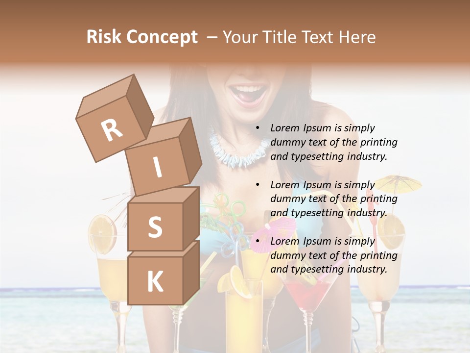 Bikini Juice Vacation PowerPoint Template