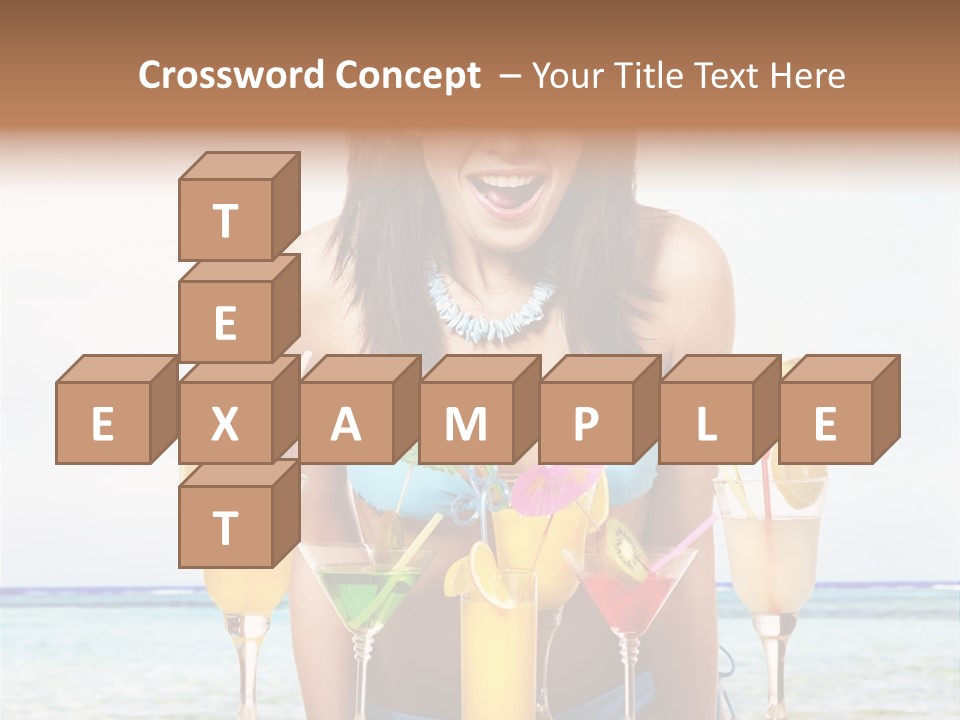 Bikini Juice Vacation PowerPoint Template