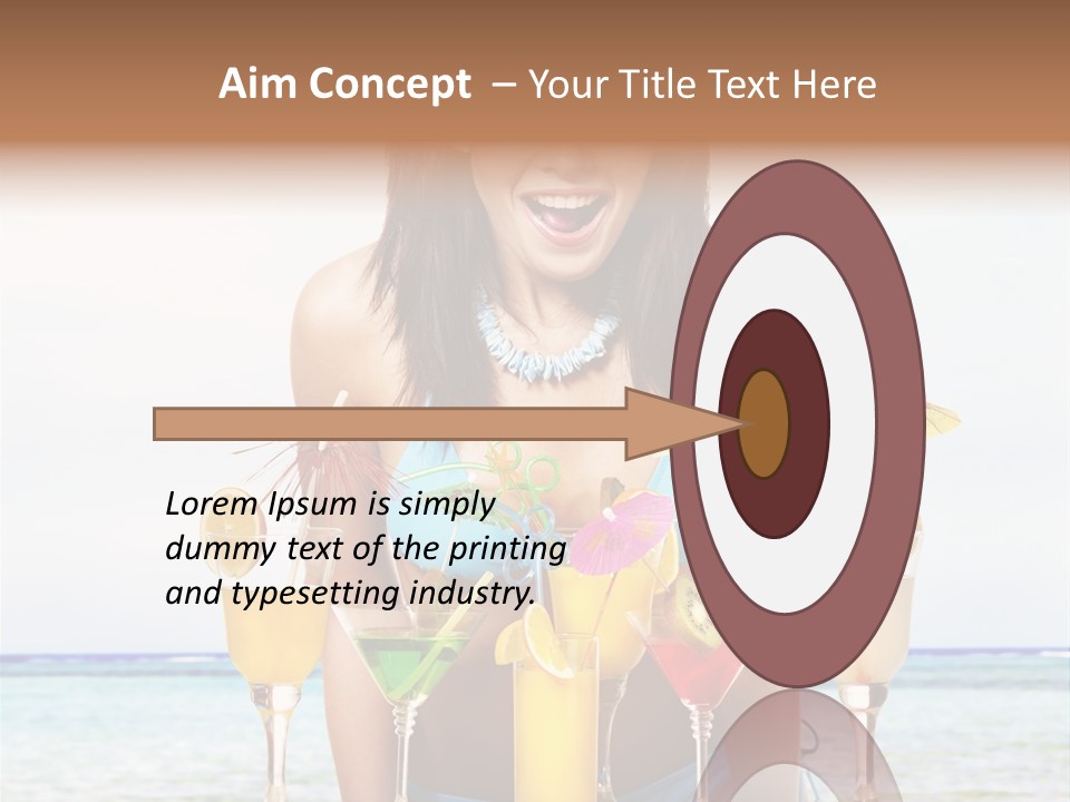 Bikini Juice Vacation PowerPoint Template