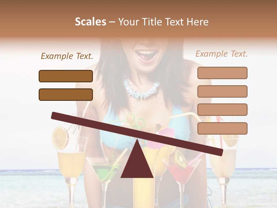 Bikini Juice Vacation PowerPoint Template