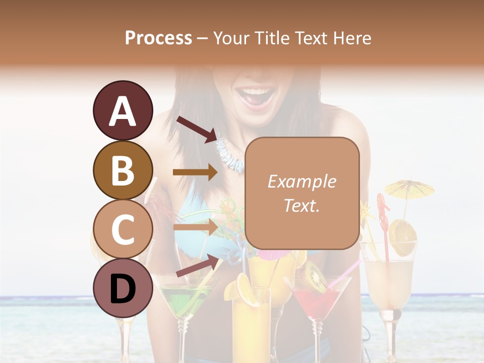 Bikini Juice Vacation PowerPoint Template