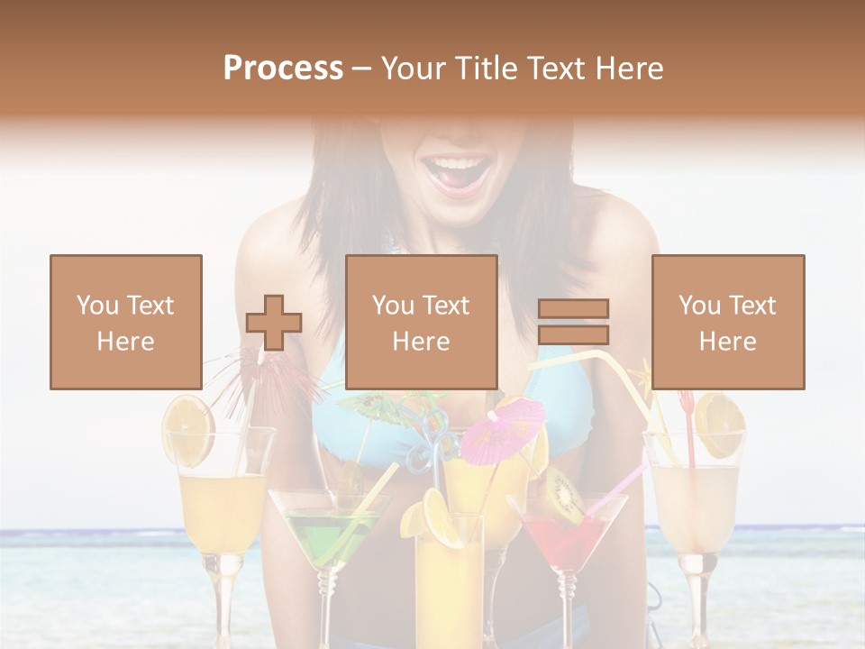 Bikini Juice Vacation PowerPoint Template
