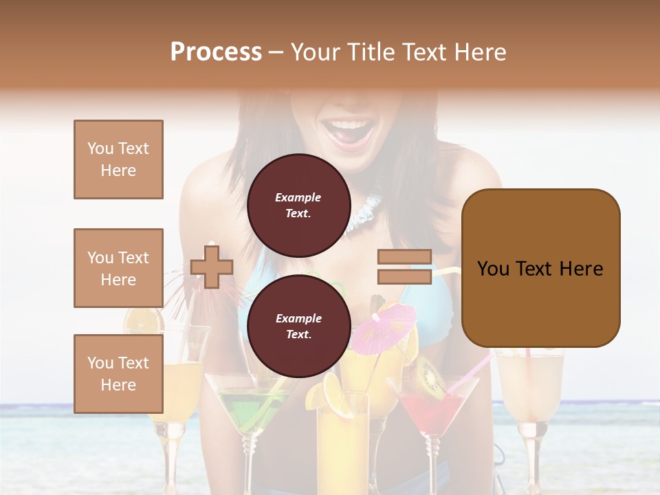 Bikini Juice Vacation PowerPoint Template