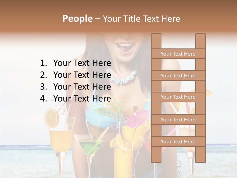 Bikini Juice Vacation PowerPoint Template