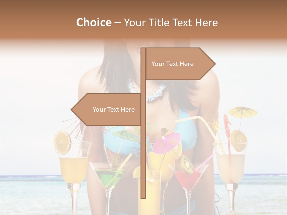 Bikini Juice Vacation PowerPoint Template