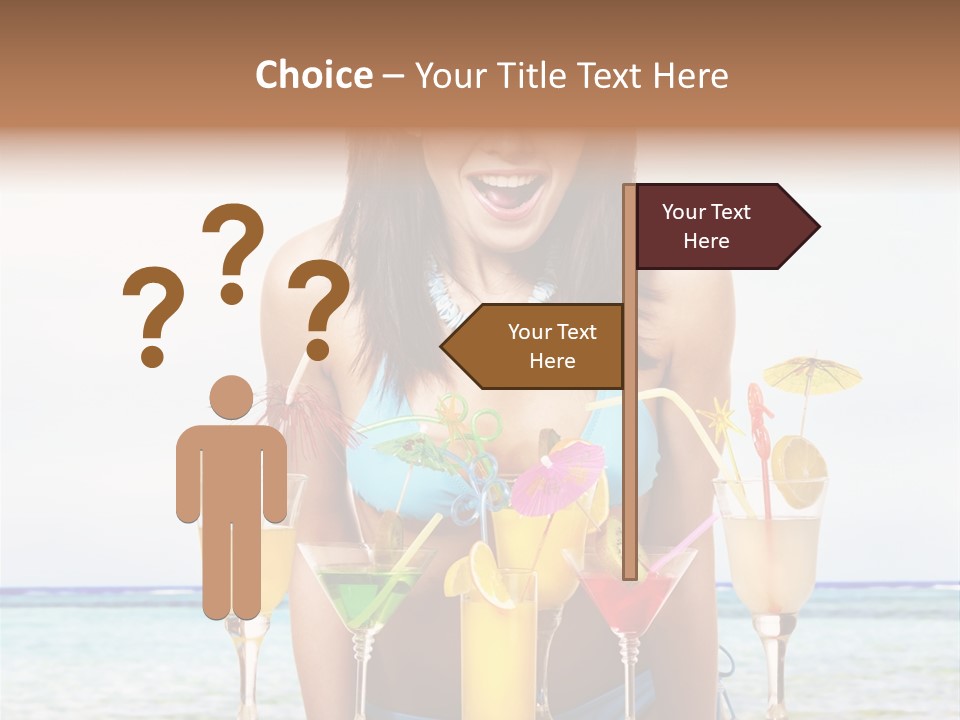 Bikini Juice Vacation PowerPoint Template