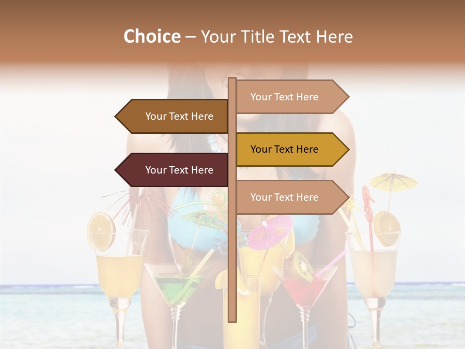 Bikini Juice Vacation PowerPoint Template