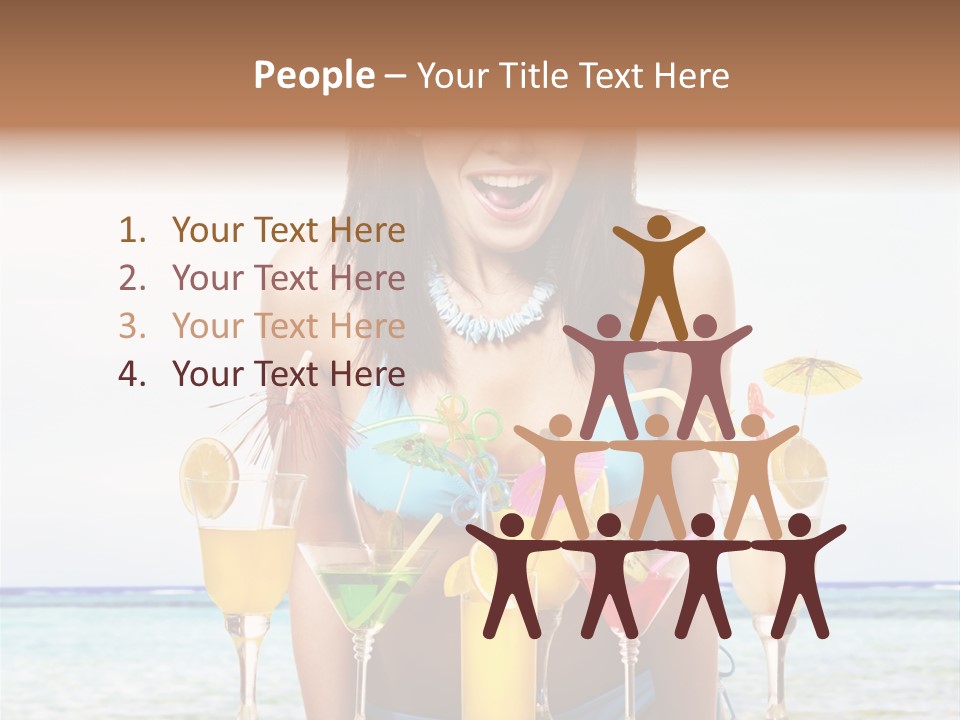 Bikini Juice Vacation PowerPoint Template