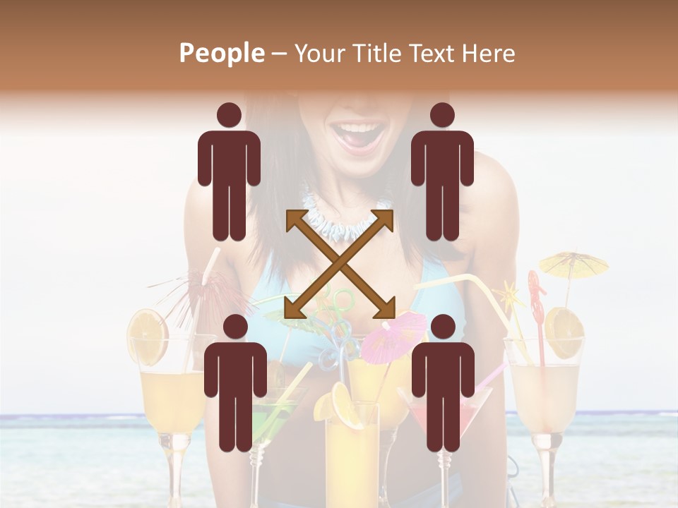 Bikini Juice Vacation PowerPoint Template