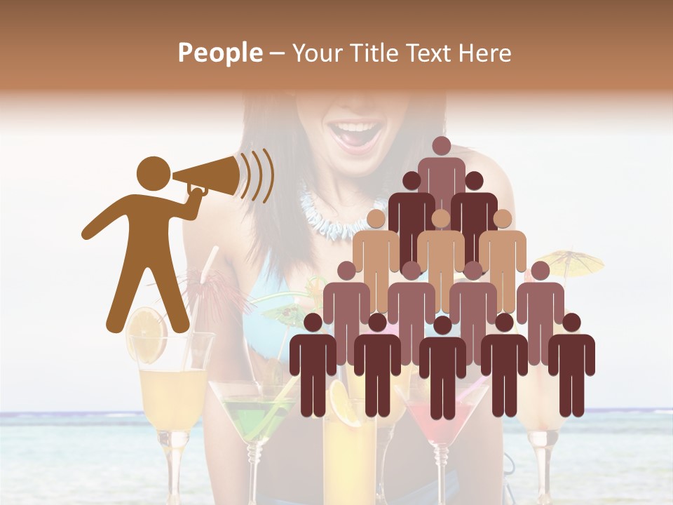Bikini Juice Vacation PowerPoint Template