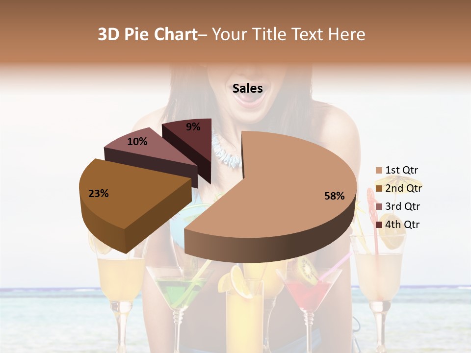 Bikini Juice Vacation PowerPoint Template