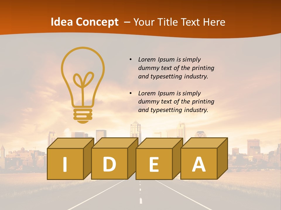 Concept Bitumen Fast PowerPoint Template