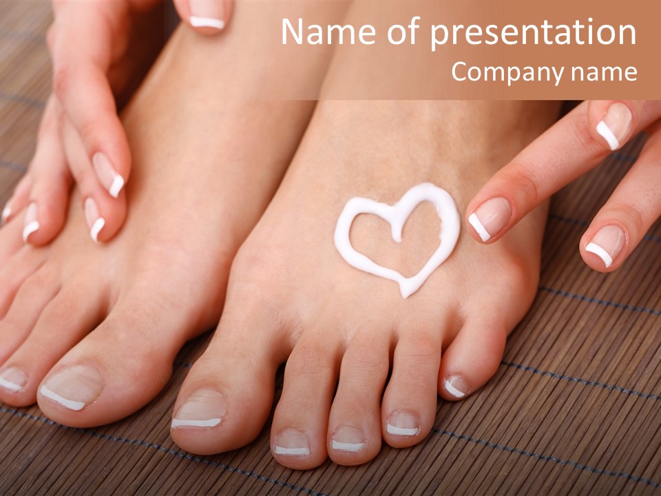 Naked Perfection Palm PowerPoint Template