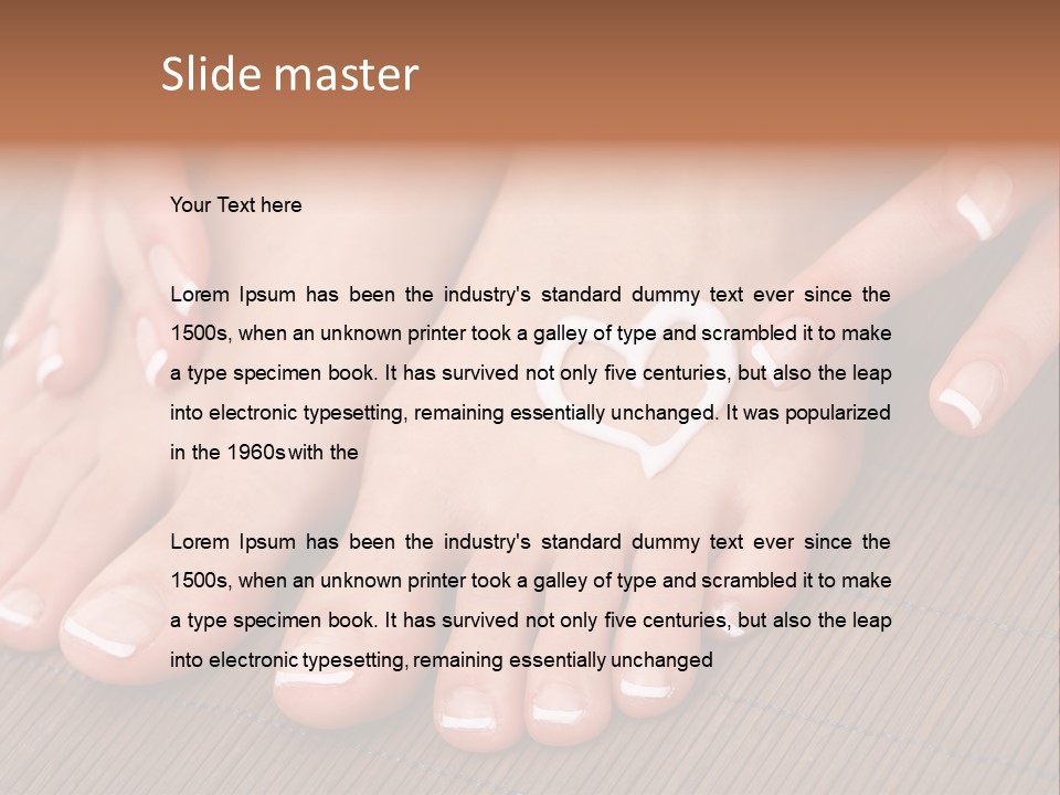 Naked Perfection Palm PowerPoint Template