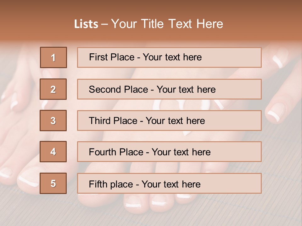Naked Perfection Palm PowerPoint Template