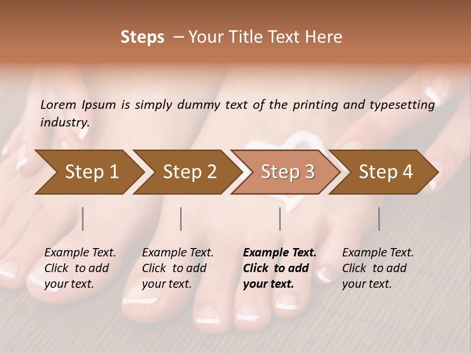 Naked Perfection Palm PowerPoint Template