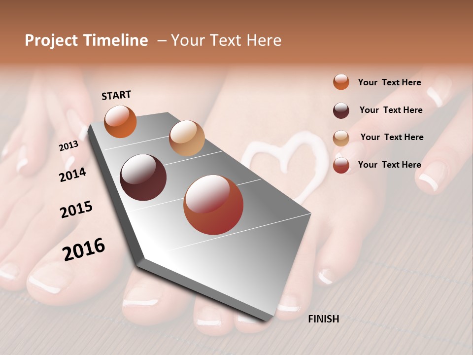 Naked Perfection Palm PowerPoint Template