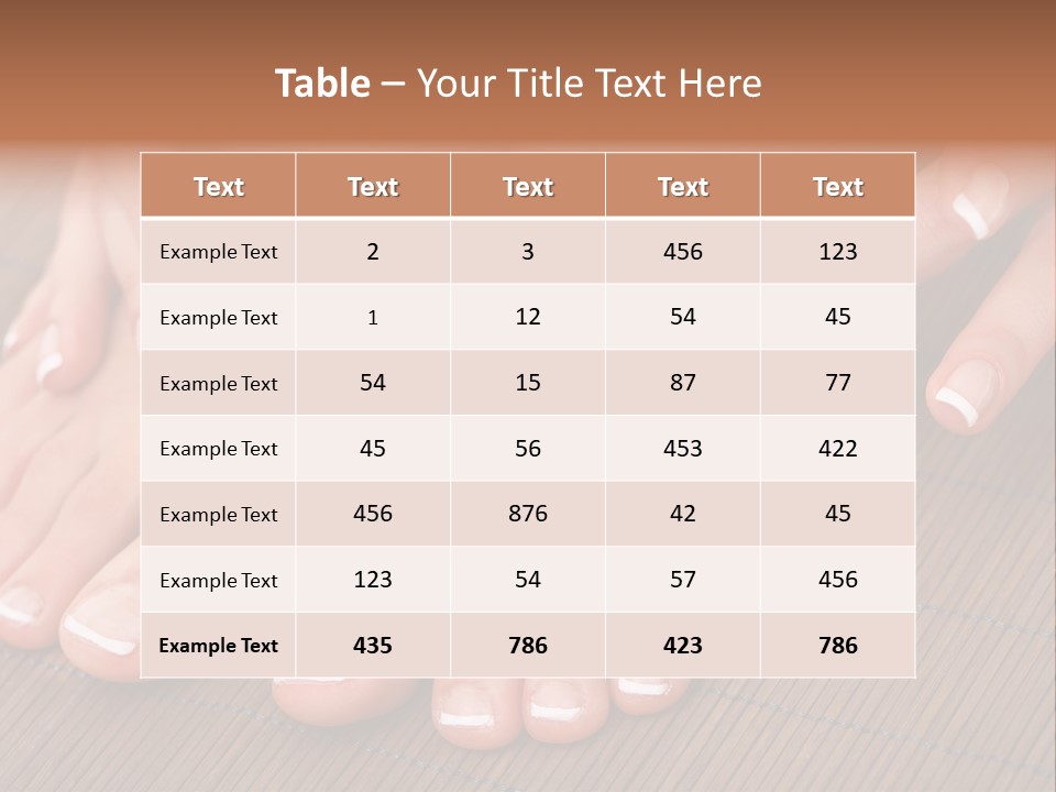Naked Perfection Palm PowerPoint Template