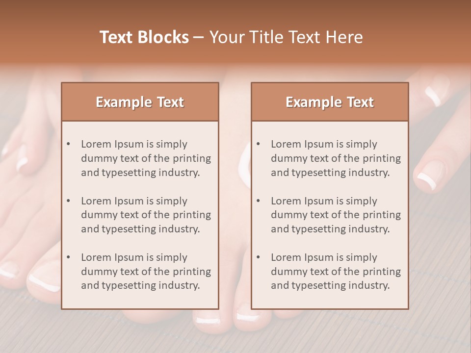 Naked Perfection Palm PowerPoint Template