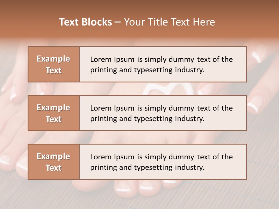 Naked Perfection Palm PowerPoint Template