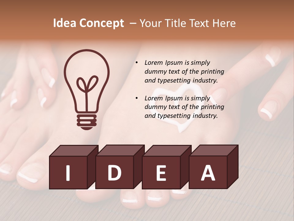 Naked Perfection Palm PowerPoint Template